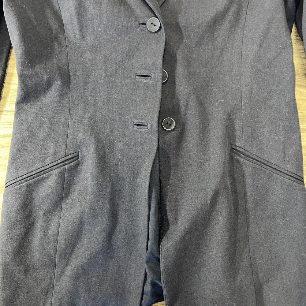 Dana Bachman Navy Blazer Sz 6 Petite Women's - Picture 2 of 5